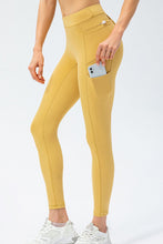 Load image into Gallery viewer, Full Size Slim Fit High Waist Long Sports Pants with Pockets