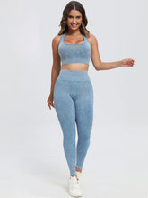 Load image into Gallery viewer, Scoop Neck Wide Strap Top and Pants Active Set
