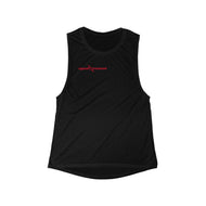 Women's Flowy Scoop Muscle Tank (Black or Grey)