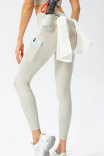 Load image into Gallery viewer, Full Size Slim Fit High Waist Long Sports Pants with Pockets
