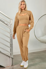 Load image into Gallery viewer, Square Neck Tank, Cover Up and Joggers Active Set

