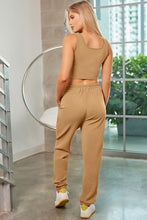 Load image into Gallery viewer, Square Neck Tank, Cover Up and Joggers Active Set
