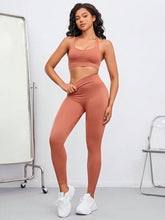 Load image into Gallery viewer, Square Neck Sport Tank and Leggings Set
