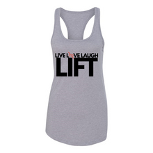 Load image into Gallery viewer, Live Love Laugh Lift Racerback Tank
