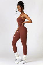 Load image into Gallery viewer, Open Back Spaghetti Strap Sports Jumpsuit
