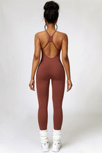 Load image into Gallery viewer, Open Back Spaghetti Strap Sports Jumpsuit
