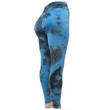 Load image into Gallery viewer, Tie Dyed Ruched Leggings
