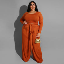 Load image into Gallery viewer, Women&#39;s Solid Color Plus Size Lounge Set 2 Piece
